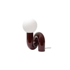 Lámpara de Mesa Escultórica Twist Guinda